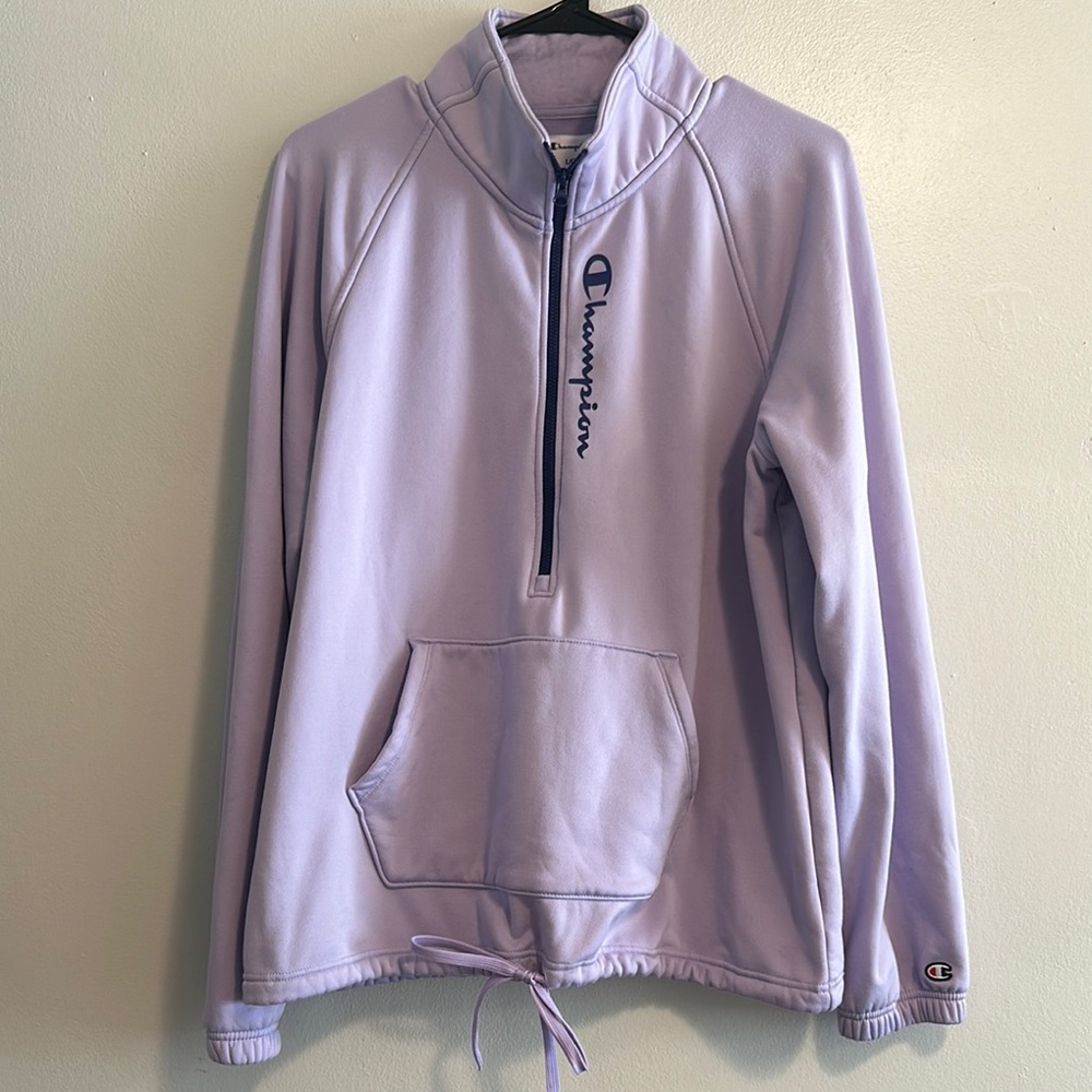 Champion Lavender Quarter-Zip Sweatshirt